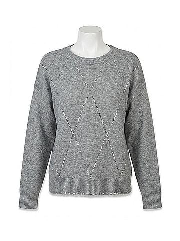 Love Token Nicolette Sweater in Grey (view 1)