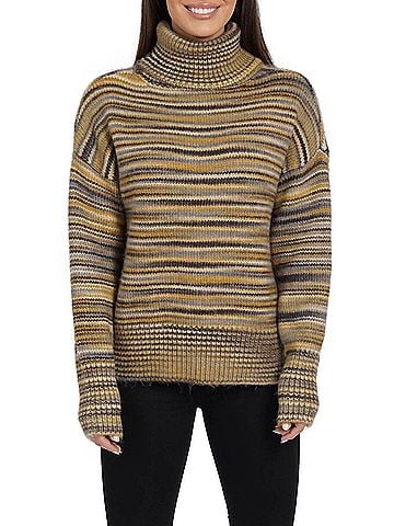 Love Token Sharon Turtleneck Sweater in Camel (view 2)