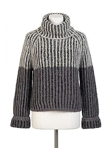 Love Token Daytona Turtleneck Sweater in Charcoal Multi (view 1)