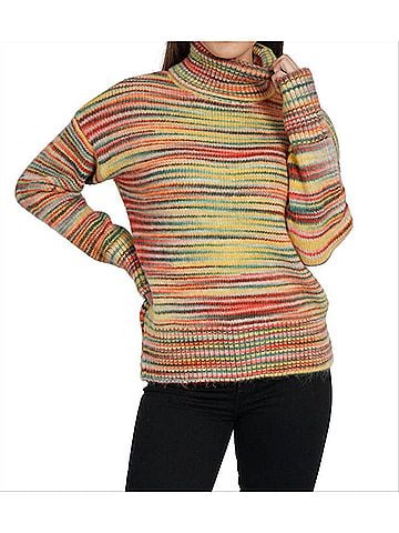 Love Token Sharon Turtleneck Sweater in Orange (view 2)
