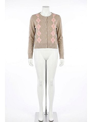 Design History Argyle Cardigan in Sparrow Combo (view 1)