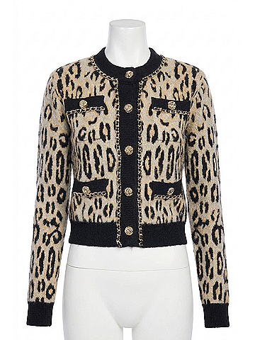 Generation Love Selma Leopard Cardigan Top in Leopard (view 1)