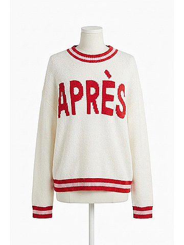 Alice + Olivia Ogden Apres Pullover Sweater in Ecru Multi (view 1)