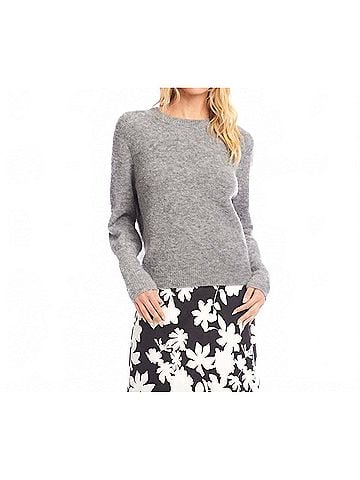 Karen Kane Boucle Sweater Top in Gray (view 2)