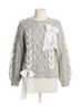 LoveShackFancy Gray Kloss Pullover in Grey Size XXS - photo 1