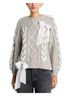 LoveShackFancy Gray Kloss Pullover in Grey Size XXS - photo 2