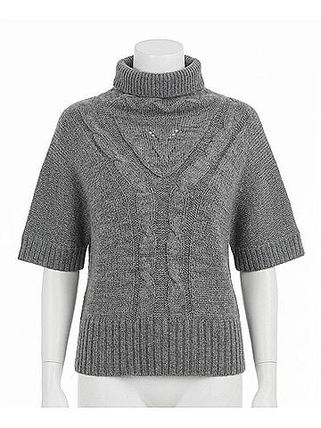 Ya Los Angeles Dolman Turtleneck Sweater in Grey (view 1)