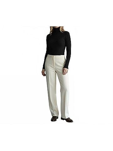 Ambar Mock Neck Long Sleeve Fitted Crop Top in Black (view 2)