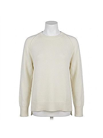 Renuar Luxe Raglan Crewneck Sweater in Cream (view 1)