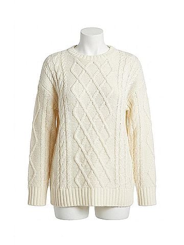Show Me Your Mumu Every Day Cable Knit Sweater in Cream (view 1)