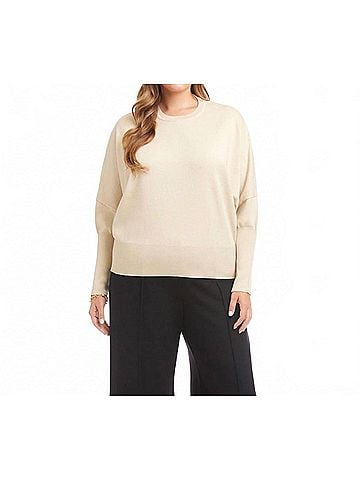 Karen Kane Dolman Sleeve Sweater - Plus in Antique Cream (view 2)