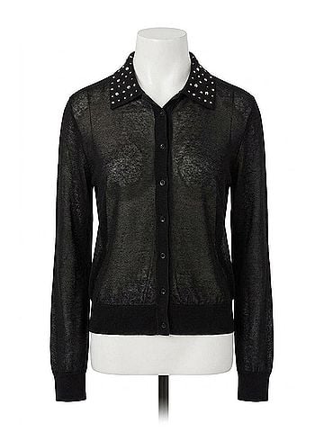 Astr Gem Cardigan in Black (view 1)