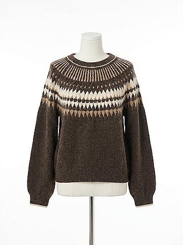 Karen Kane Jacquard Sweater in Multi (view 1)