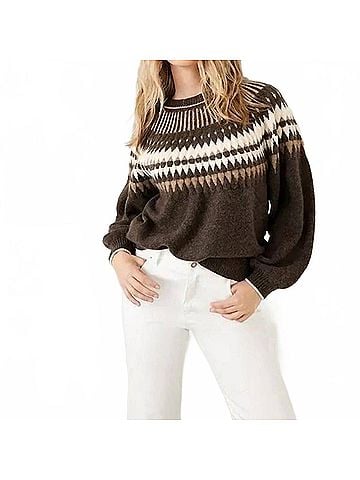 Karen Kane Jacquard Sweater in Multi (view 2)