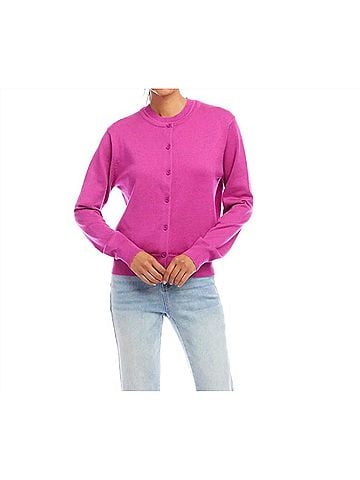 Karen Kane Layan Long Sleeve Cardigan Sweater in Orchid (view 2)