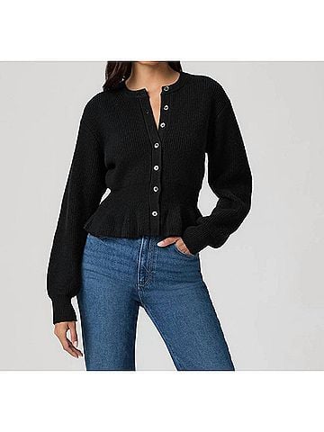 Paige Roslin Cardigan in Black (view 2)