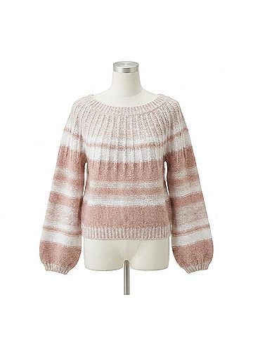 Gentle Fawn Clarissa Sweater in Blush Stripe Pink (view 1)