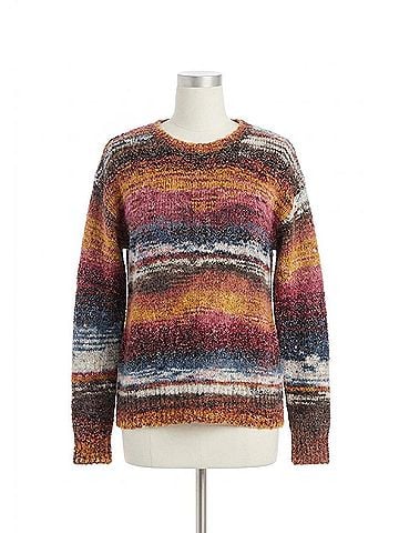 FDJ Boatneck Space Dye Sweater in Autumn Spacedye (view 1)