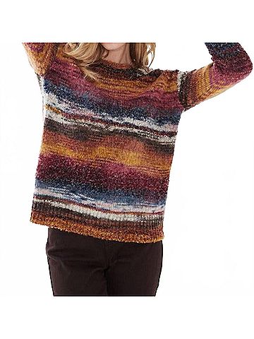 FDJ Boatneck Space Dye Sweater in Autumn Spacedye (view 2)