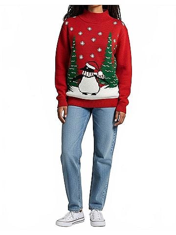 Keren Hart Christmas Sweater in Red (view 2)