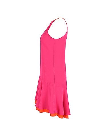 Diane von Furstenberg Diane Von Furstenberg Kera Halter Neck Layered Dress in Pink Triacetate (view 2)