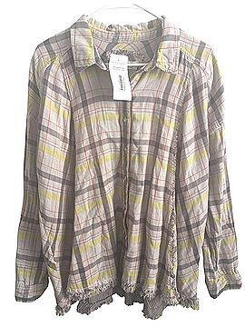 Free People Seeking Starlight Plaid Button Down Shirt Button-Down Shirt (view 1)