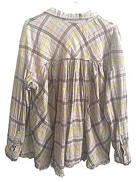 Free People Seeking Starlight Plaid Button Down Shirt Button-Down Shirt (view 2)