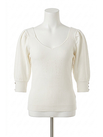 Bishop + Young Raphael Sweater in Ivory (view 2)