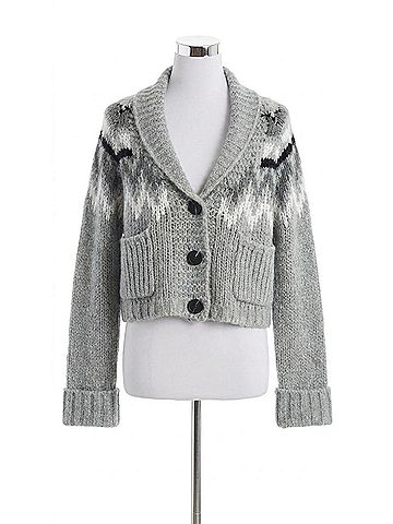 John & Jenn Brady Fair Isle Cardigan in Honeycomb (view 1)