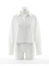 Splendid Solid White Mallory Poplin Button Down Top in White Size M - photo 1