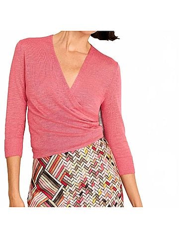 Nic + Zoe 4 Way Cardigan in Rasp (view 2)