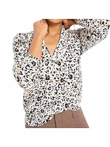Nic + Zoe Fable Femme Cheetah Sweater in Neutral Multi (view 2)
