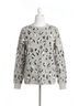 Papillon Animal Print Gray Leopard Print Sweater in Grey Size XXL - photo 1