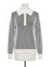 525 America Stripes Black Plaited Johnny Collar Pullover in Chalk Multi Size XS - photo 1
