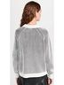 525 America Stripes Black Plaited Johnny Collar Pullover in Chalk Multi Size XS - photo 3