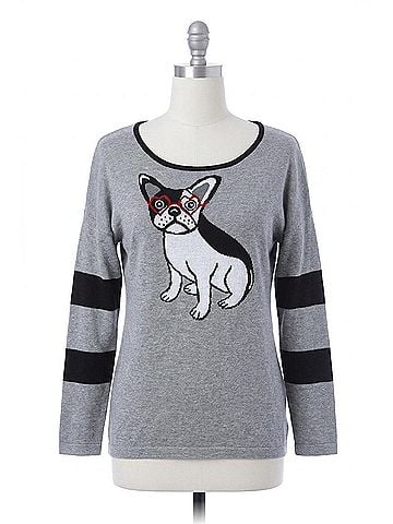 Angel Puppy Eyes Pullover in Gray (view 1)