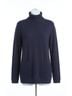 Papillon Solid Blue Turtle Neck Sweater With Patch Pockets in Navy Size XXL - photo 1