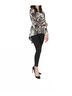 Papillon Black Printed Crossover Sweater in White/Black Size XL - photo 2