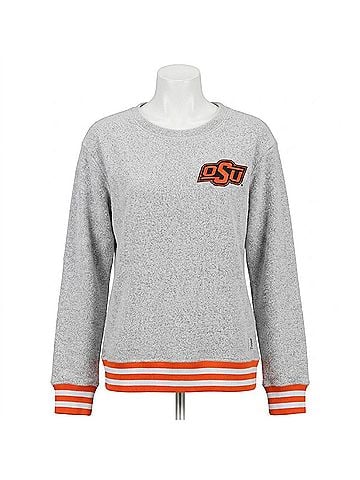 Press Box Women's Oklahoma State University Santa Rosa Top in Grey (view 1)