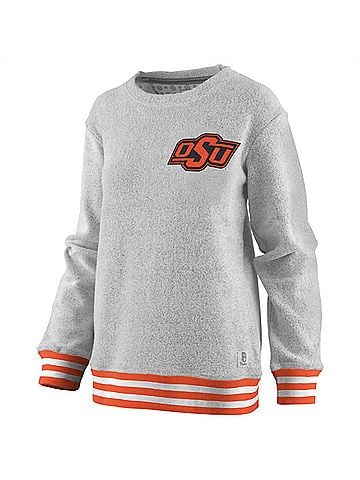 Press Box Women's Oklahoma State University Santa Rosa Top in Grey (view 2)