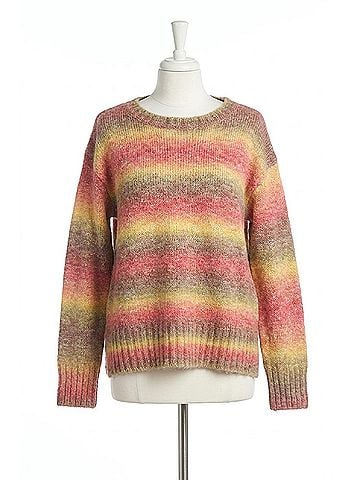 Papillon Stripe Crew Sweater in Multi (view 1)