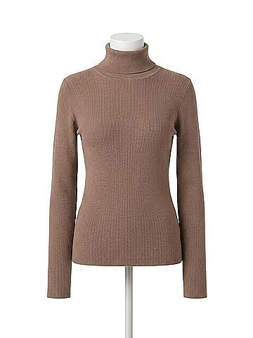 Soaked Sina Rollneck Slim Fit Pullover in Walnut (view 1)