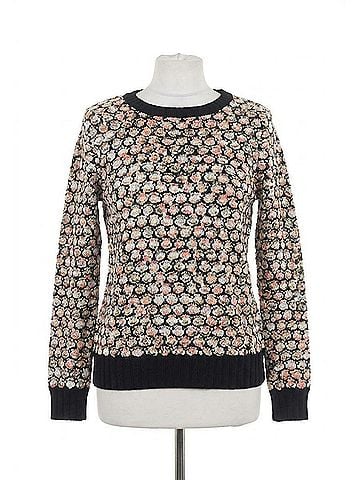Papillon Boucle Crew Sweater in Multi (view 1)