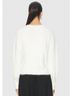 Bobi White Diagnal Placket Raglan Sweater in Soft White Size XS - photo 3