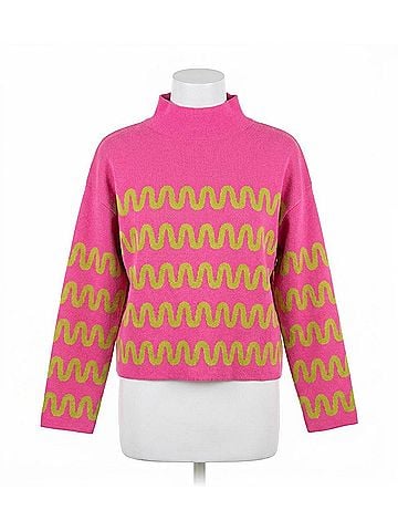 Ivy Jane Squiggle Sweater in Hot Pink (view 1)