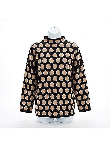 Coco + Carmen Karla Dot Sweater in Black (view 1)