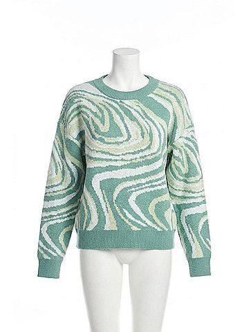 Papillon Cyclone Knit Sweater in Green (view 1)