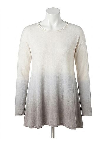 Stella Carakasi All You Need Sweater in Ivory/ Light Gray (view 1)
