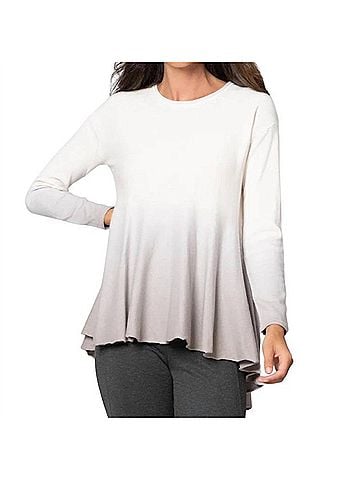 Stella Carakasi All You Need Sweater in Ivory/ Light Gray (view 2)