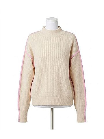 Karen Kane Cecily Sweater in Sand And Pink (view 1)